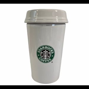 Starbucks Coffee Canister Sealed Lid Logo EUC